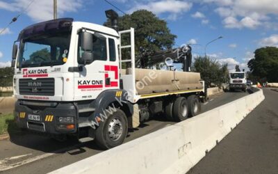 Kay One Industries trucks in action